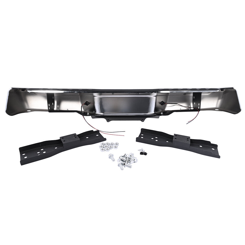 For 1998-2004 for Nissan Frontier Chromed Rear Bumper Assembly Steel XE SE Only