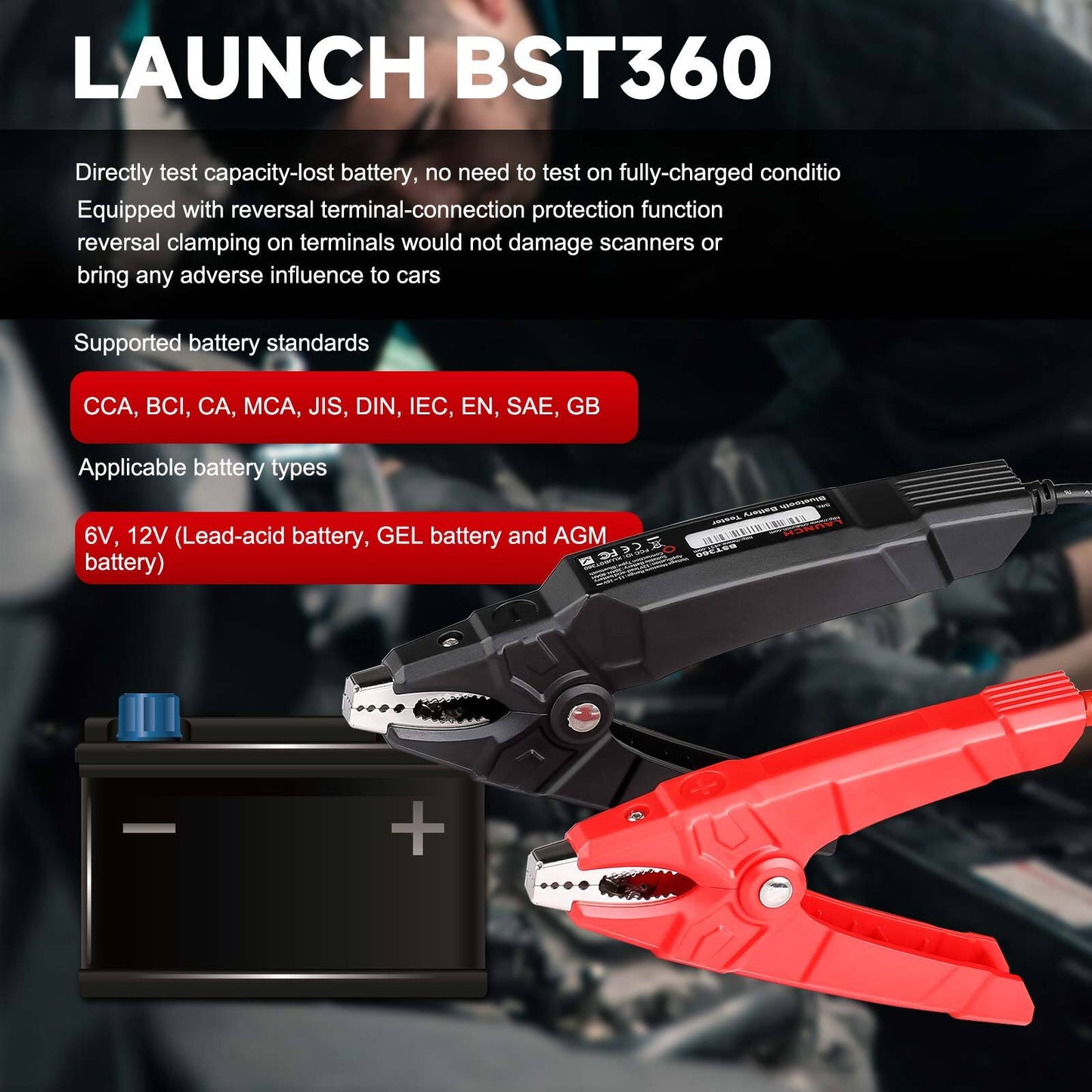Launch X431 BST360 Bluetooth Battery Tester for X431 V+/X-431 PRO5/X431 PRO V4.0