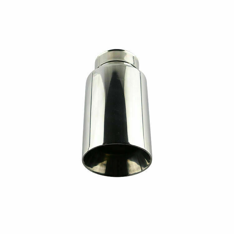 2.5'' ID 3.5in OD Universal Stainless Steel Exhaust Muffler Tips Clamp-On Sliver