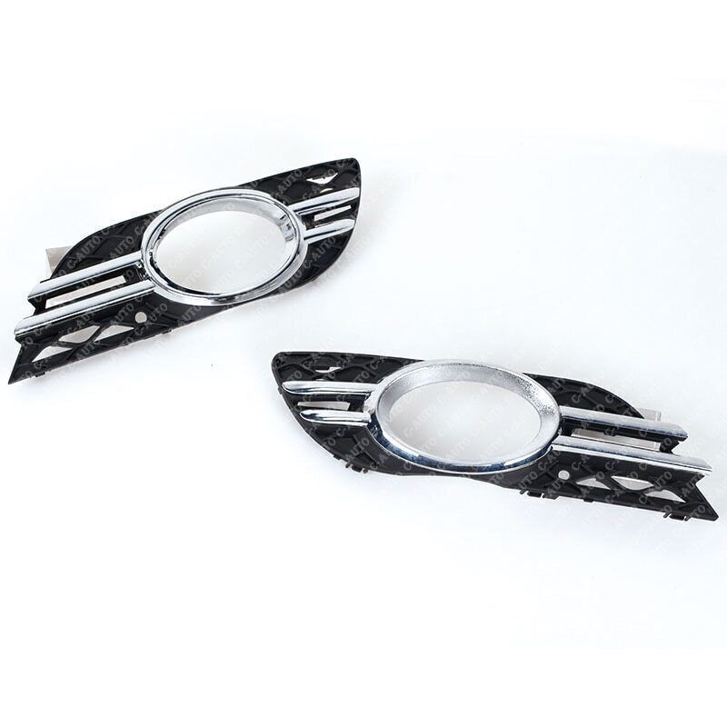 1 Pair Front Fog Light Grill Cover Trim for Mercedes-Benz 2007-2009 E-CLASS W211