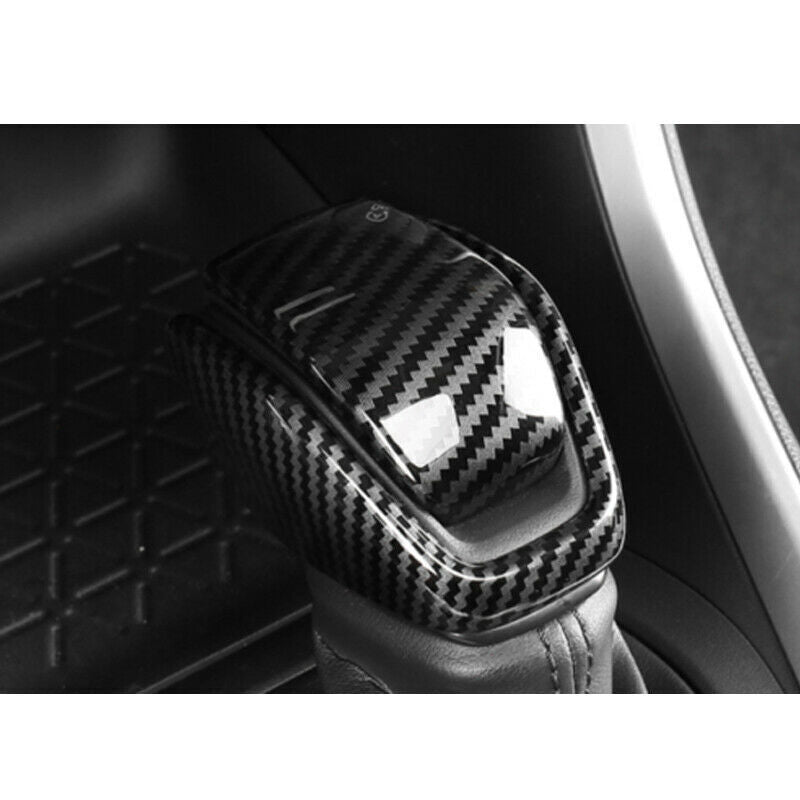 for Toyota RAV4 2019-2024 ABS Carbon Fiber Inner Gear Shift Knob Head Cover Trim