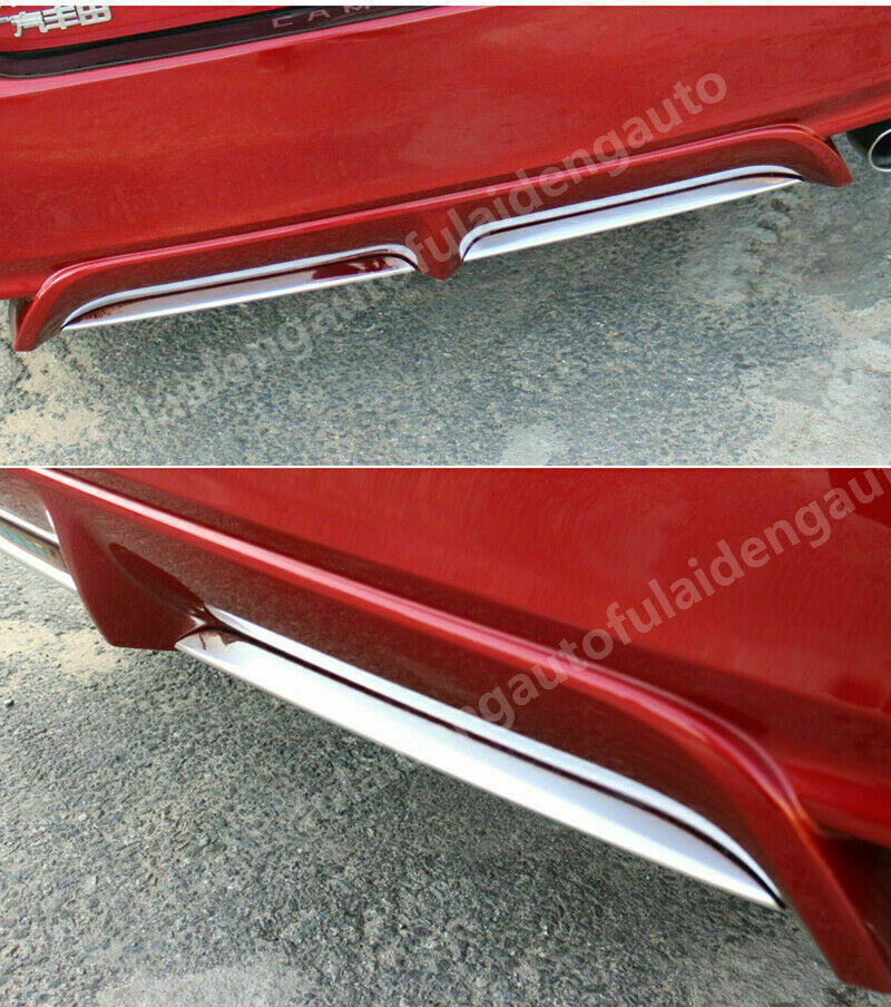 for Toyota for Camry SE XSE 2018-2023 Steel Chrome Rear Bumper Lower Lip Cover trims