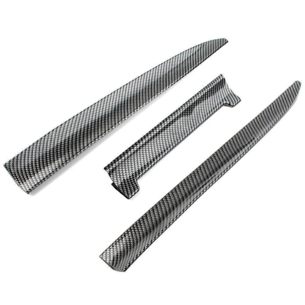 Carbon fiber rear wing lip, tailgate, trunk roof, and body trim cover - universal