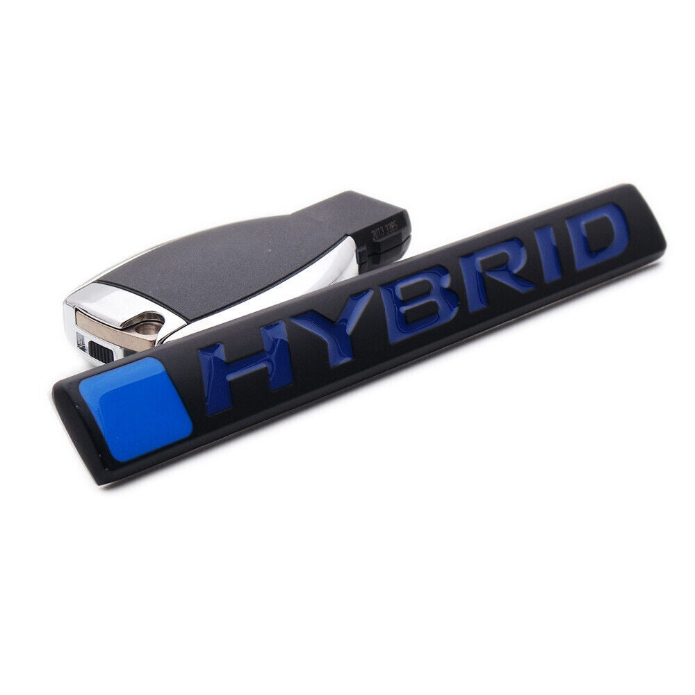 3D car logo badge nameplate metal badge black for Honda hybrid trunk lid fender logo badge nameplate metal badge