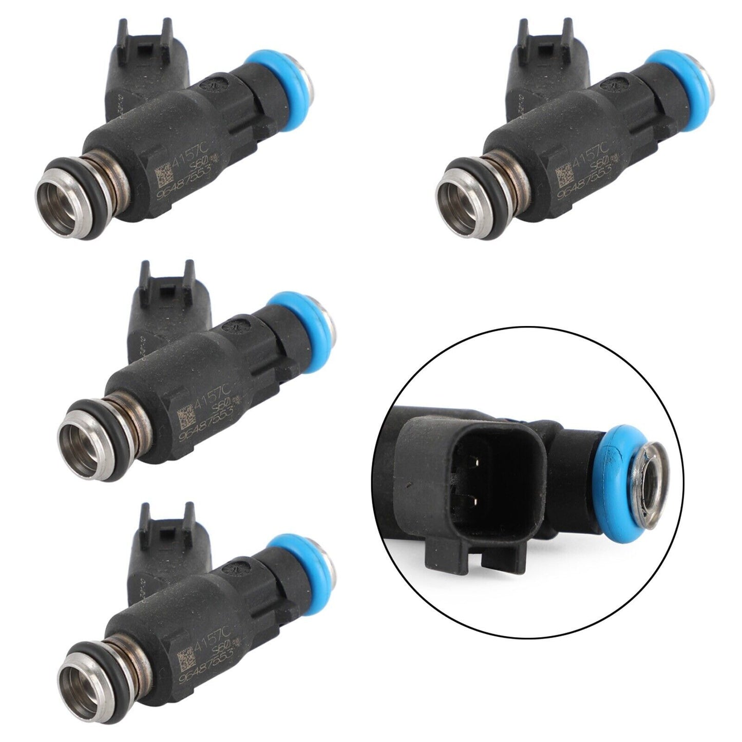 4X Fuel Injectors 96487553 Fit for Chevrolet Aveo Aveo5 06-08 for Pontiac Wave Wave5 YU