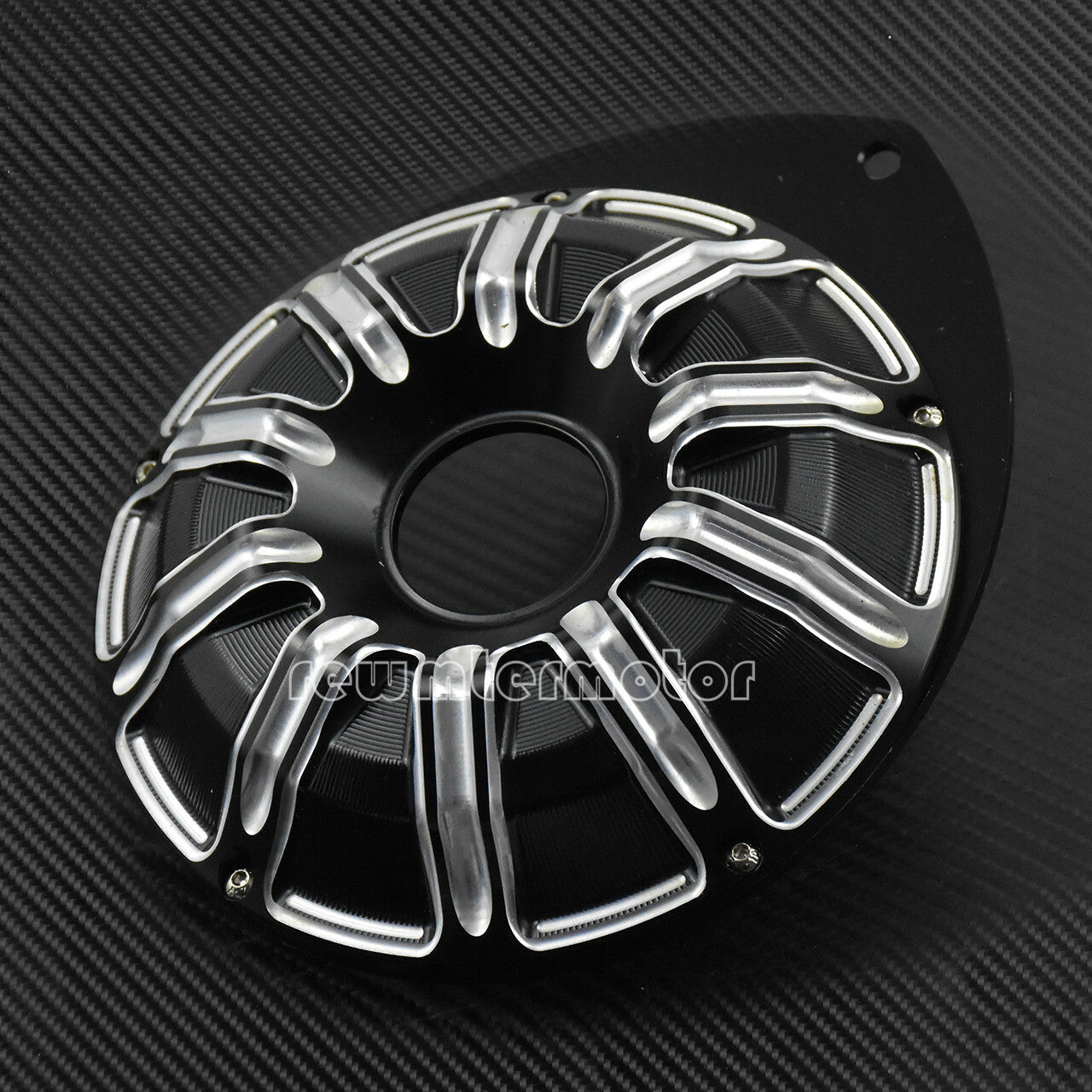 Motorcycle CNC Left Hand Engine Ignition Cover Fit For Indian Scout 15-up Black