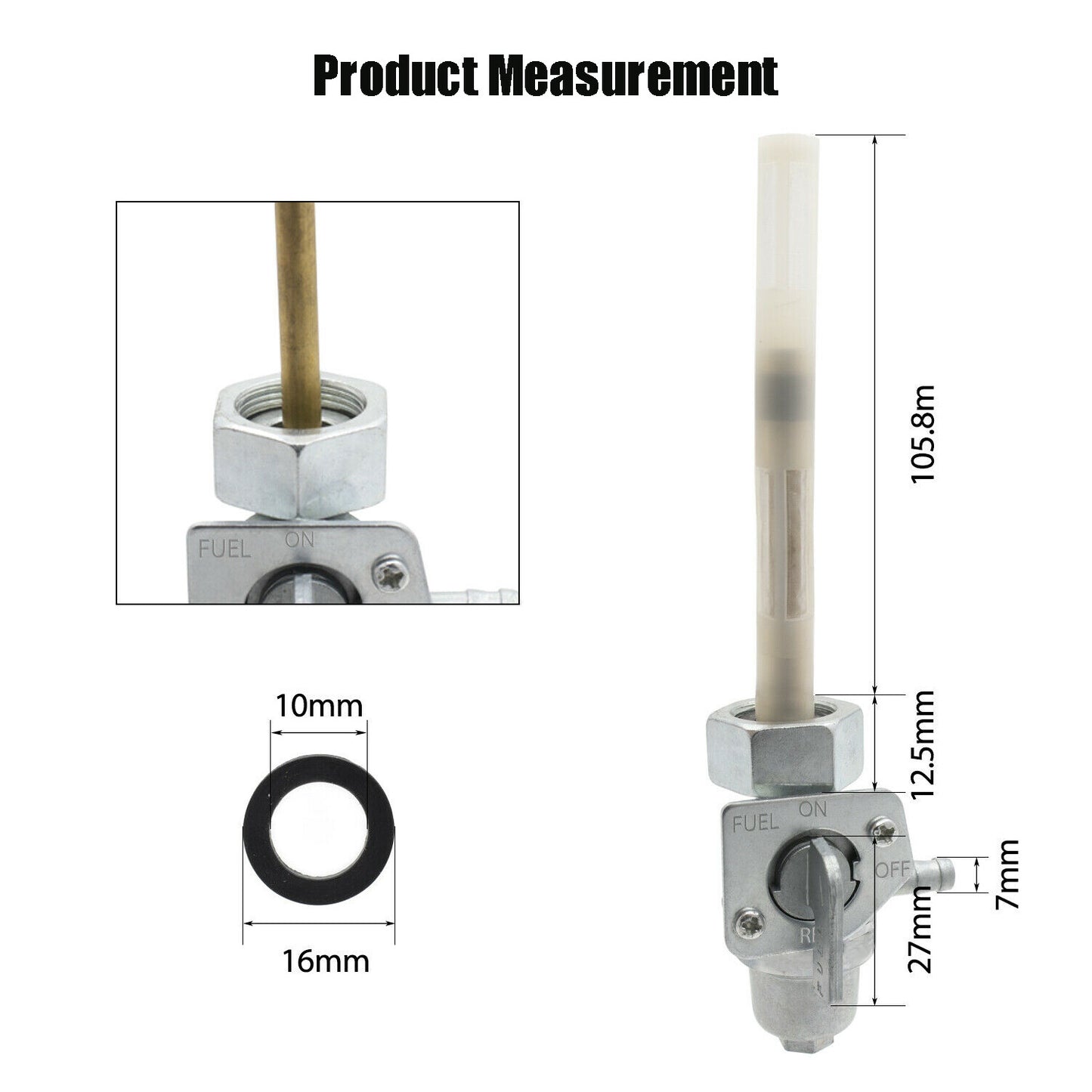 fit for Honda CB450 FT500 XL500R VT500 VF500F XL600R Fuel Switch Petcock Kit