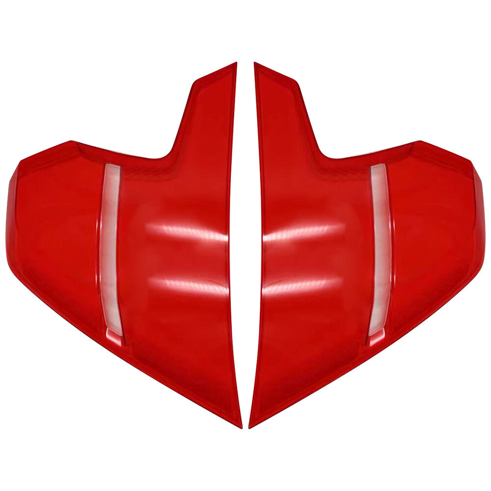 2Pcs For 2019-2023 S60 Left+Right Outer Side Tail Light Lens Cover Housing Red