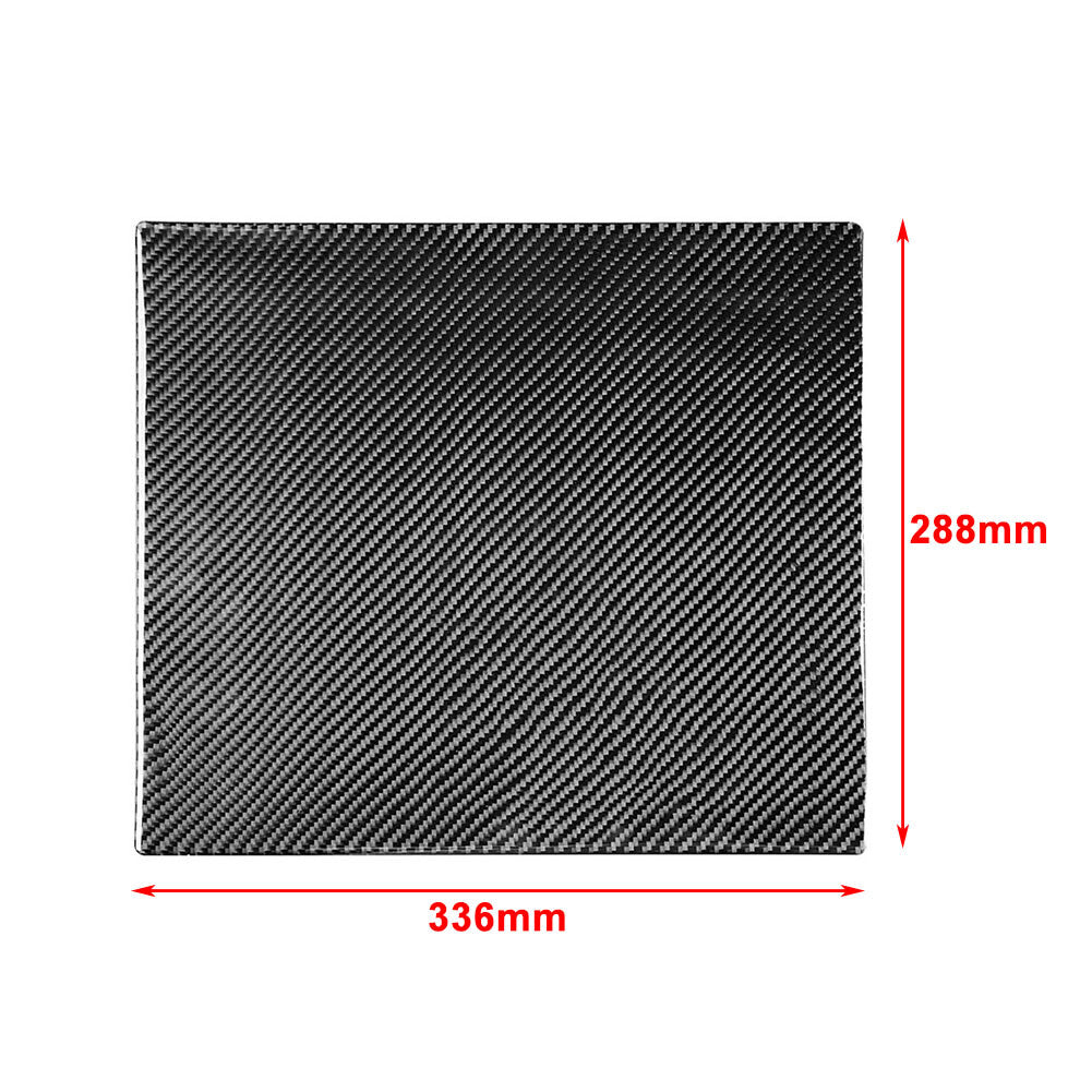Carbon Fiber Car Rear for Seat Anti-Kick Panel Trim for Toyota Tundra 2014-2021