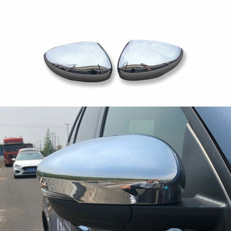 Chrome Rearview Side Mirror Cover Trims Decor ABS for Ford Escape Kuga 2020-2022