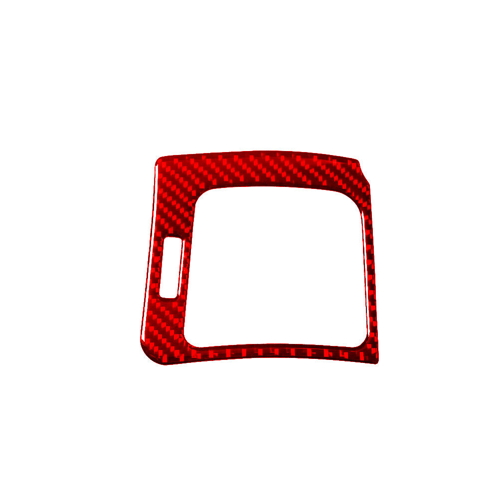 2Pcs A/C Outlet Trim Cover Panel Carbon Fiber for CADILLAC CTS SPORT 2008-UP Red