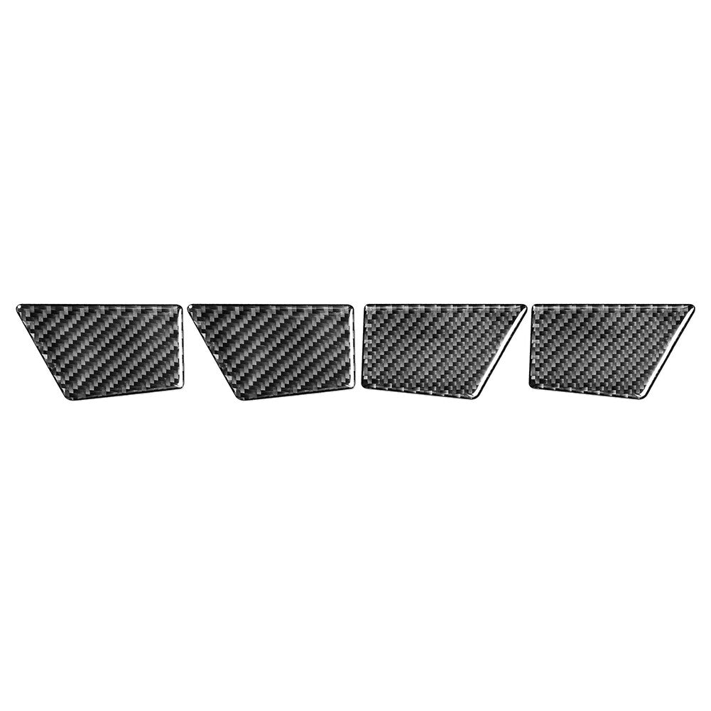 4x Door Handle Bowl Panel Cover Trim Fit for Ford Mondeo 2013-19 Carbon Fiber Black