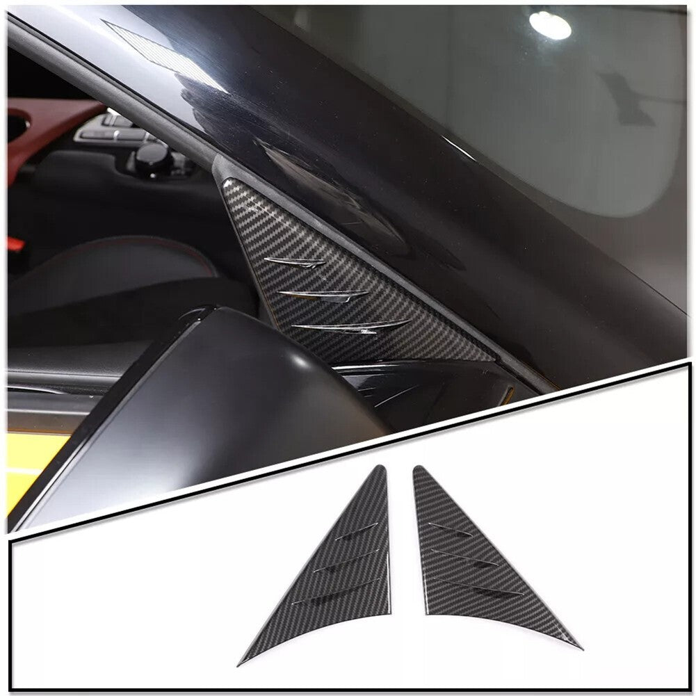 Carbon fiber anti-wind buffeting deflector Trim for Toyota for Supra A90 2019-22