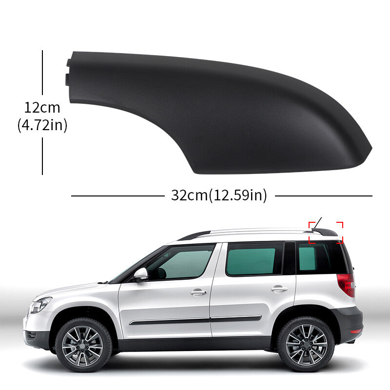 Rear Left Roof Rack Rail End Cover Shell Cap fit for Skoda Yeti SUV 2009-2018