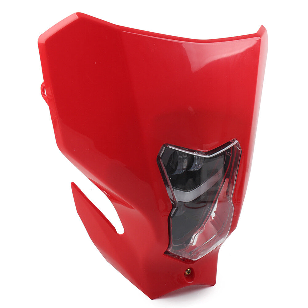 Dirt Bike Headlight Lamp for Honda CRF450L 450XR CRF250 230 for Yamaha for Suzuki Red