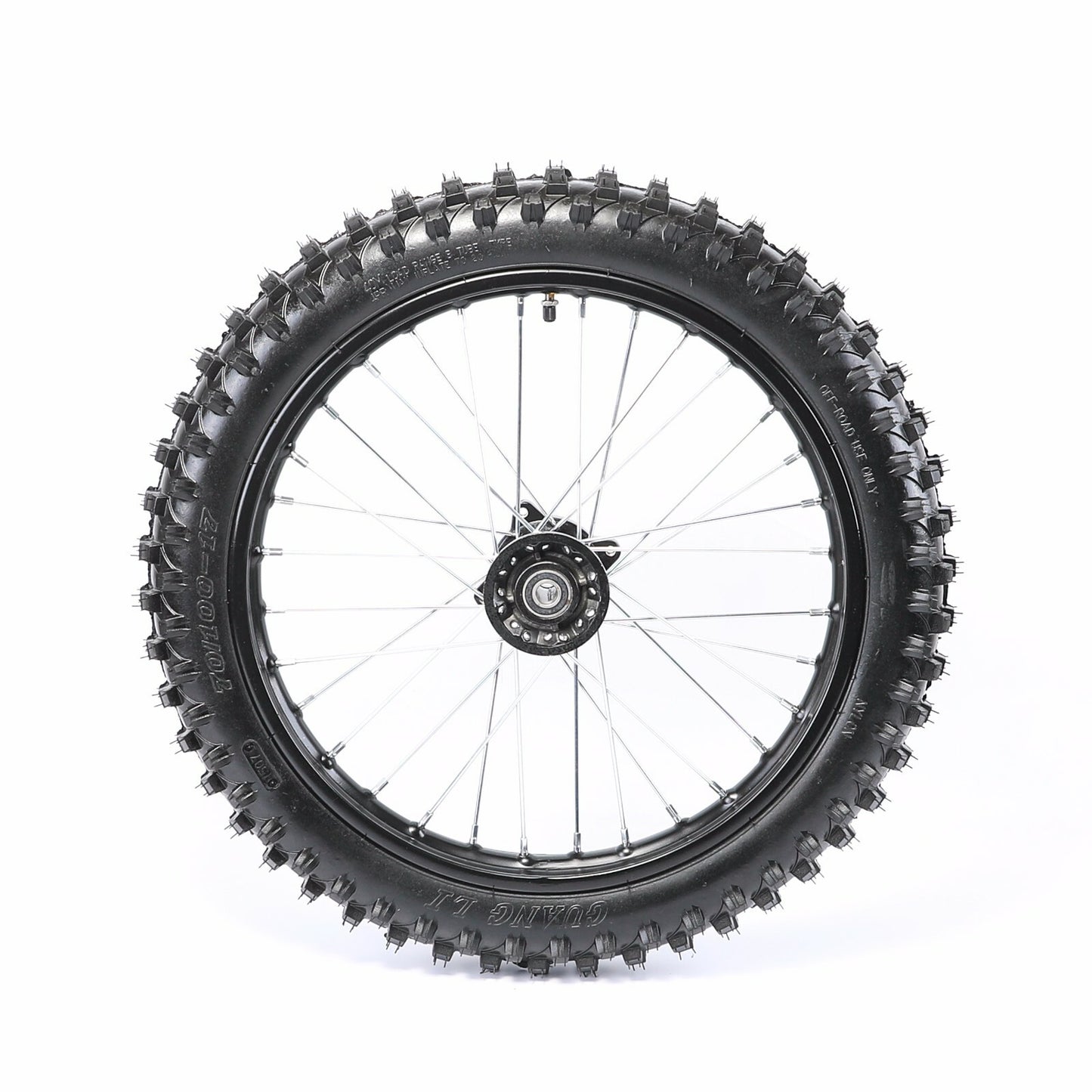 17-inch front wheel with 70/100-17 tire and rim suitable for SSR Apollo RFZ 125cc 150cc 160cc pit bike.