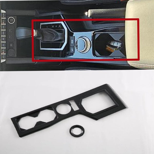 2Set for Mitsubishi Triton MV Gear Shift Panal Trims Central Dashboard Accessory