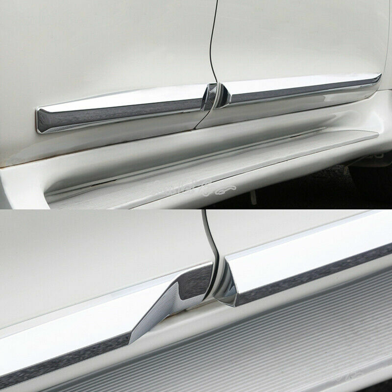 for Toyota Prado FJ/LC150 2018-2021 Outside Door Body Side Molding Chrome Trim
