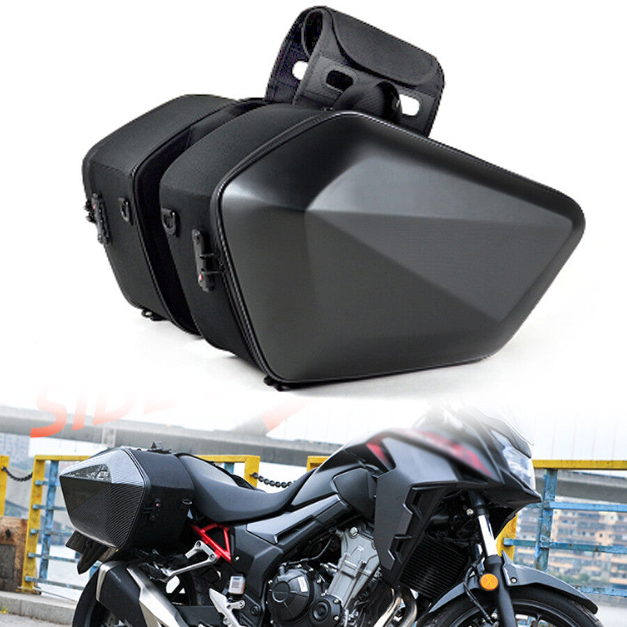 60L Hard Shell Side Pocket for Motorcycles, Scooters, and Helmets