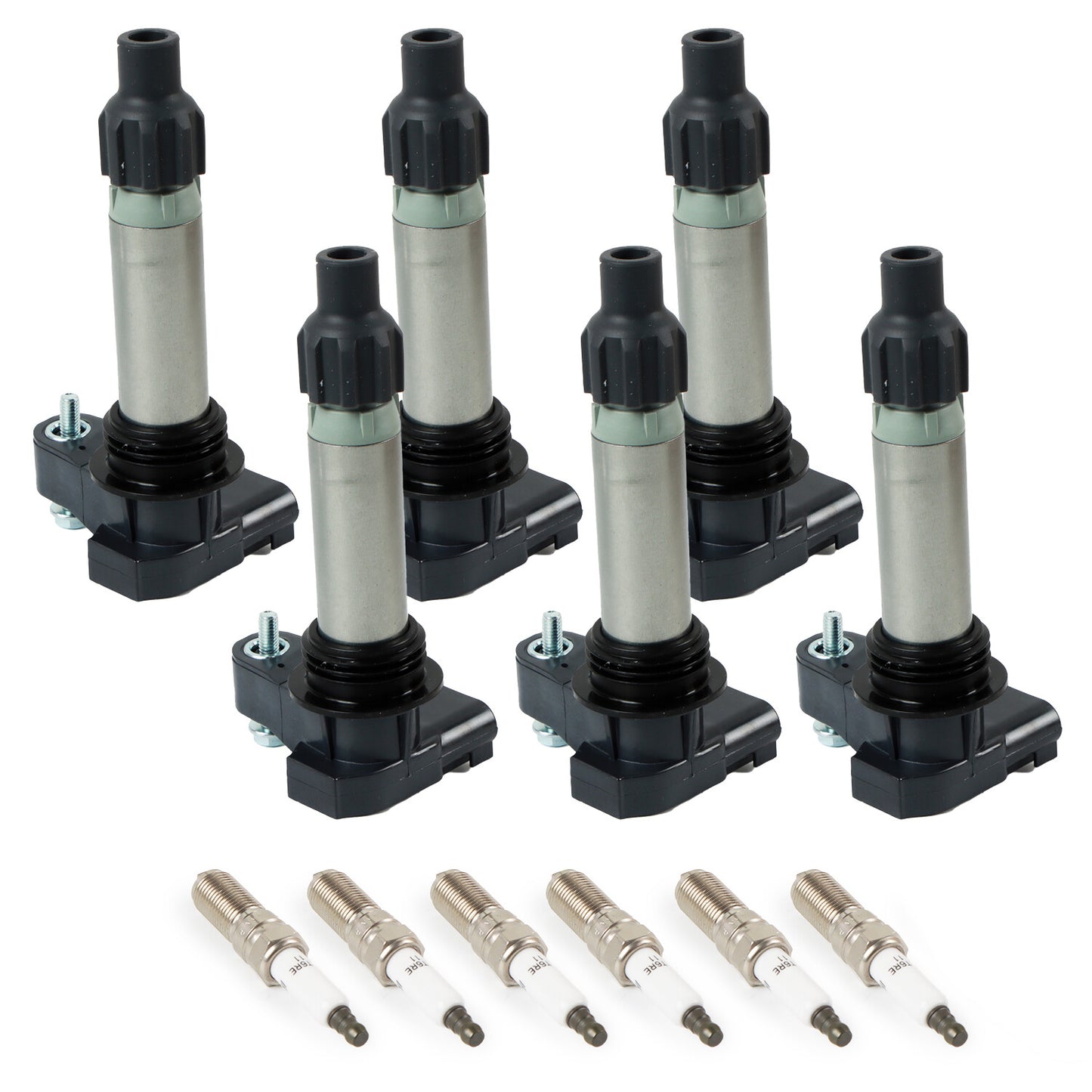 6x Ignition Coil 6x Iridium Spark Plug for Cadillac for GMC for Chevy for Buick UF569