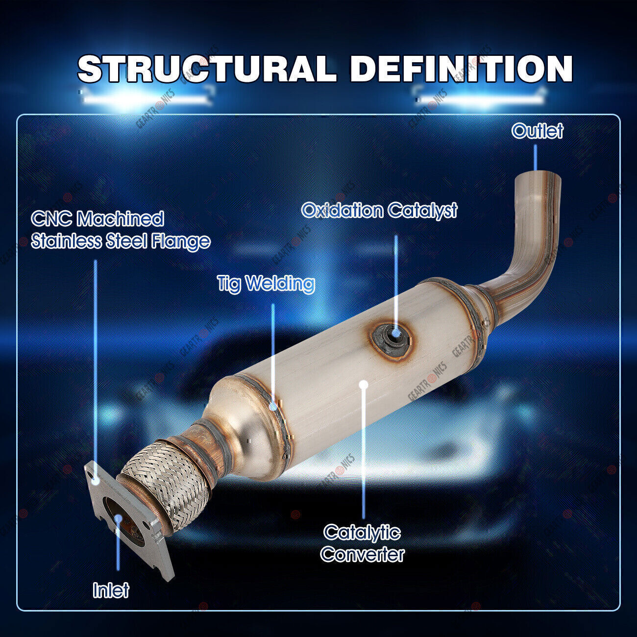 47846 Catalytic Converter for Dodge Grand Caravan 3.3L 3.8L 2008 - 2009 2010