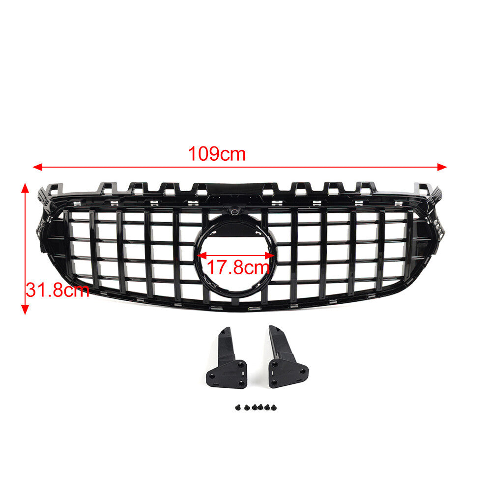 GTR Style Front Bumper Hood Radiator Grille for Benz B Class W247 2020-2022