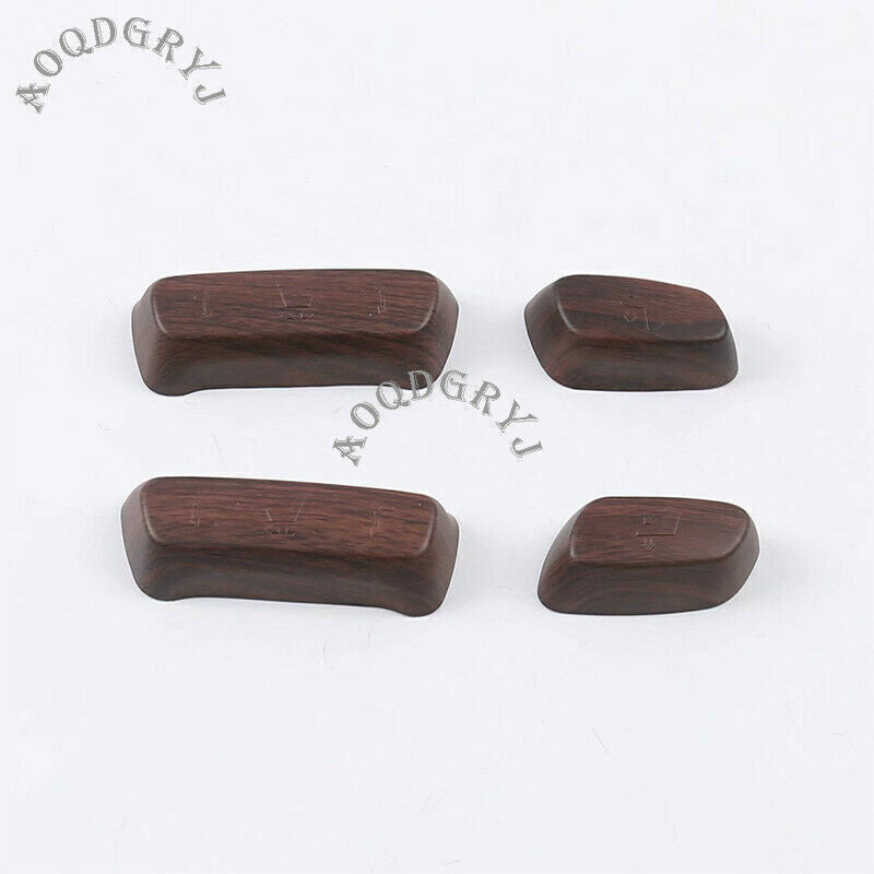 Wood Grain 4P for Seat Adjustment Button Cover Deco for Toyota Prado FJ150 2010-2021