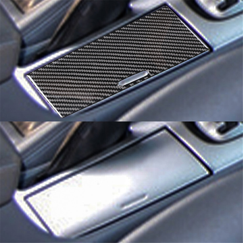Carbon Fiber Center Water Cup Holder Panel Cover Trim for Acura TSX 2003-2008