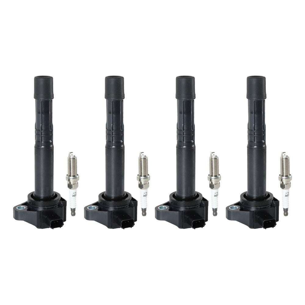 Set of 4 Ignition Coil 4 Iridium Spark Plug for 03-17 for Honda Accord UF712