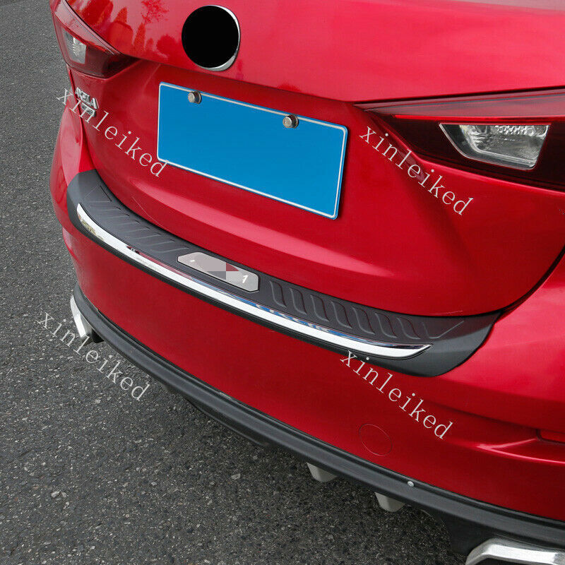 for Mazda 3 Axela sedan 2014-18 Car Rear Bumper Protector Plate Cover Trim Guard