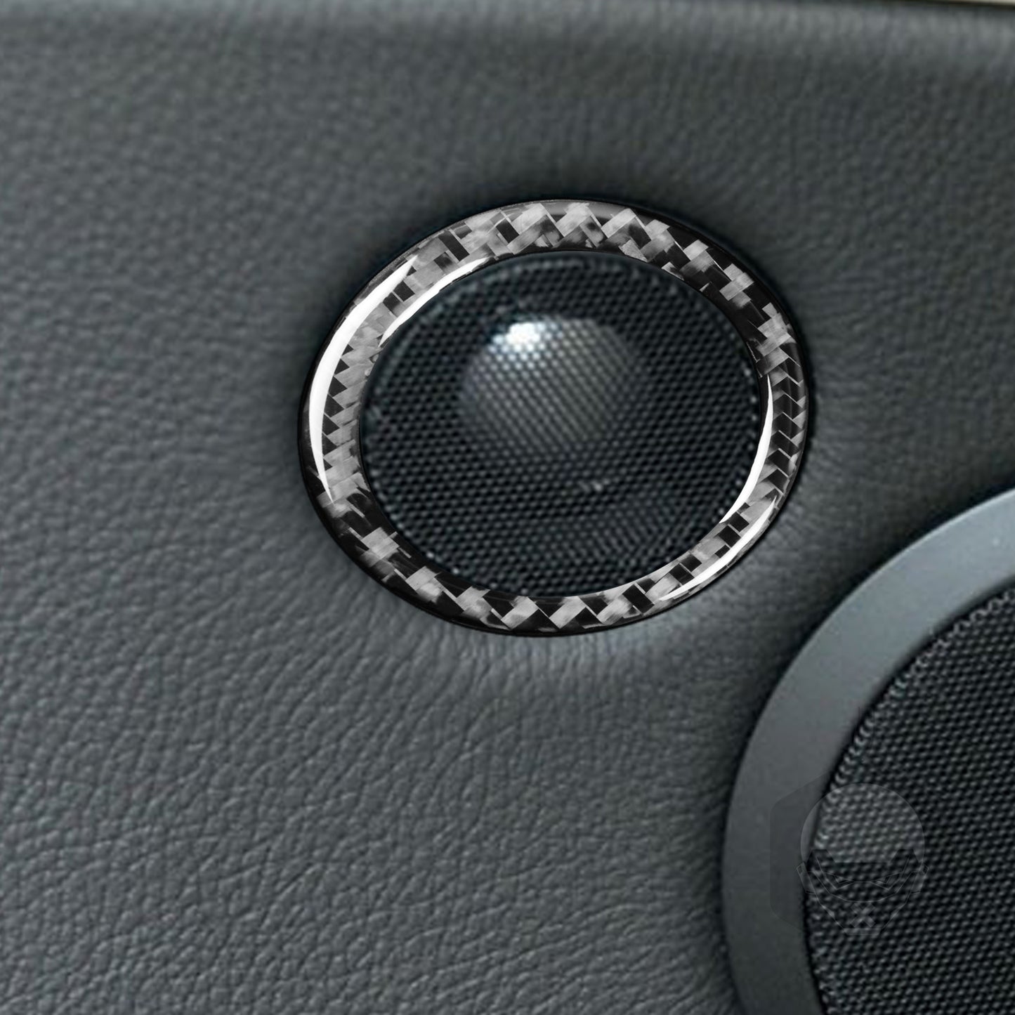 for BMW 6 Series E63 E64 2004-2010 Carbon Fiber Rear Door Audio Speaker Cover