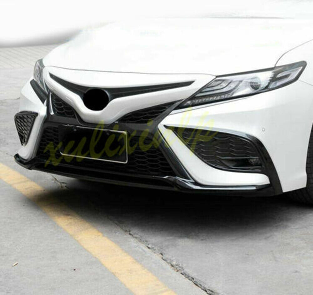 For 2021-2023 for Toyota for Camry SE XSE Piano Black Front Bumper Moulding Cover Trim