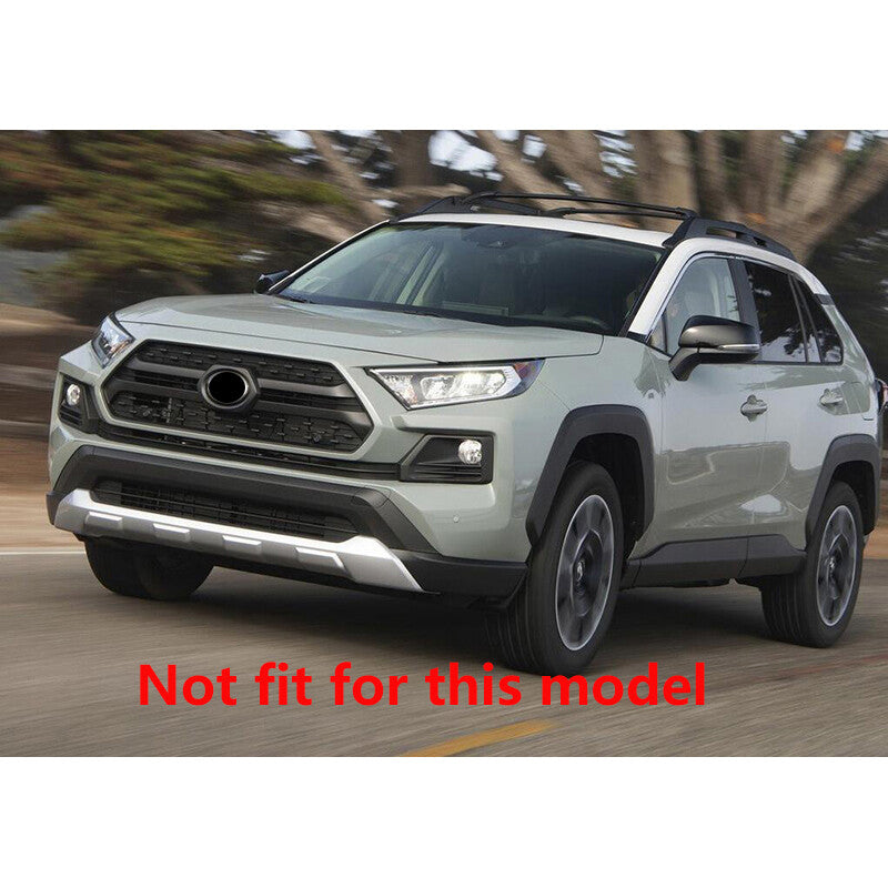 Glossy Black Front Center Mesh Grille Grill Strip trim for Toyota RAV4 2019-2023