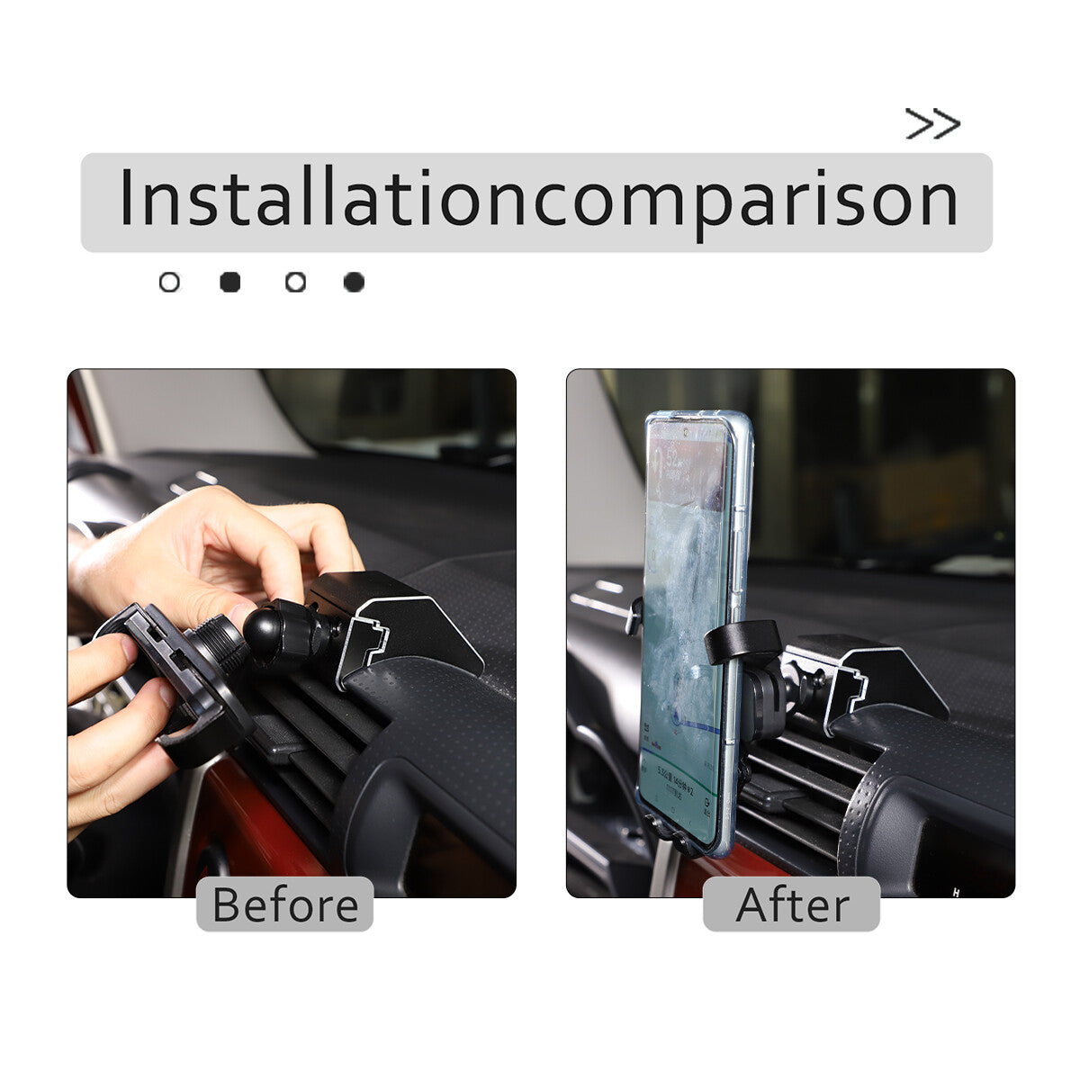 2-Piece Carbon Fiber Inner Door Handle Frame Trim for Jaguar F Model 2013-24 USA