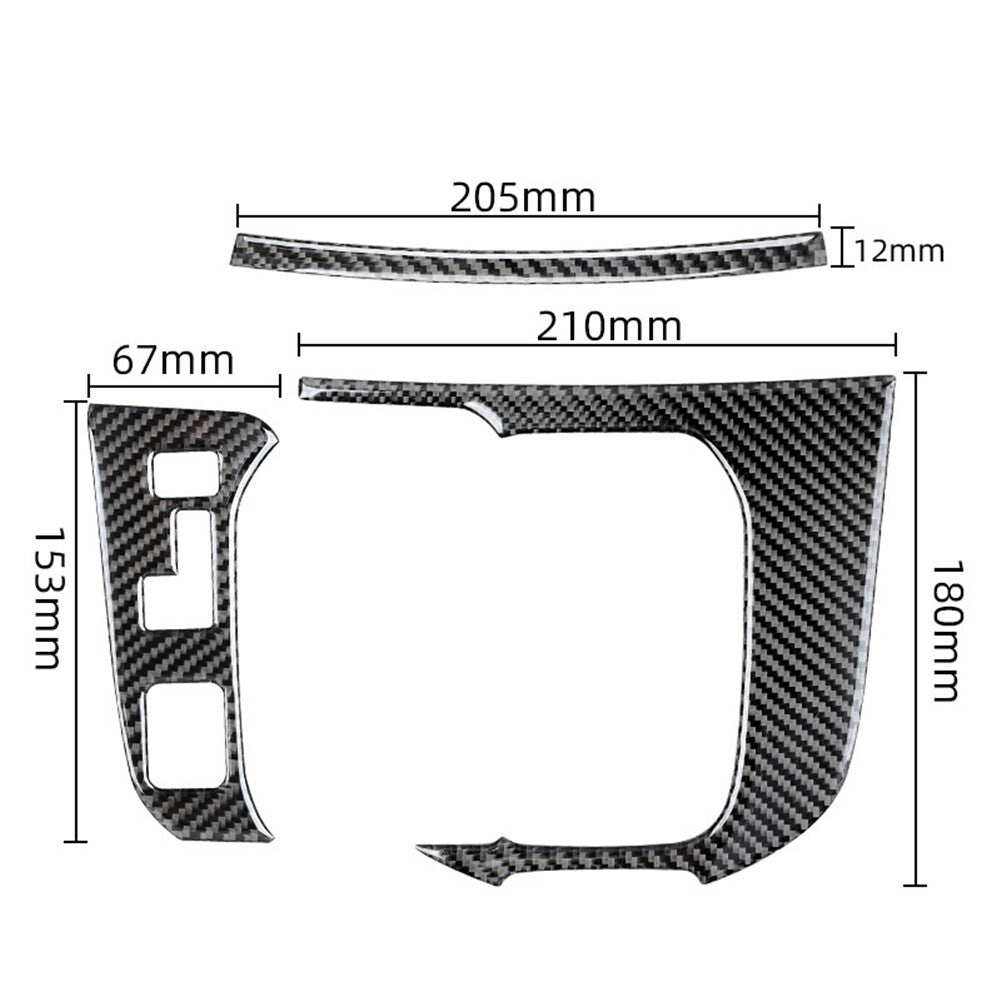 Carbon Fiber Automatic Transmission Console Cover Trim for Mazda CX-9 2016-2022