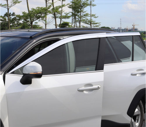 for Toyota Highlander 2020-2023 Chrome Window Visor Vent Shade Sun Rain Guard 6x