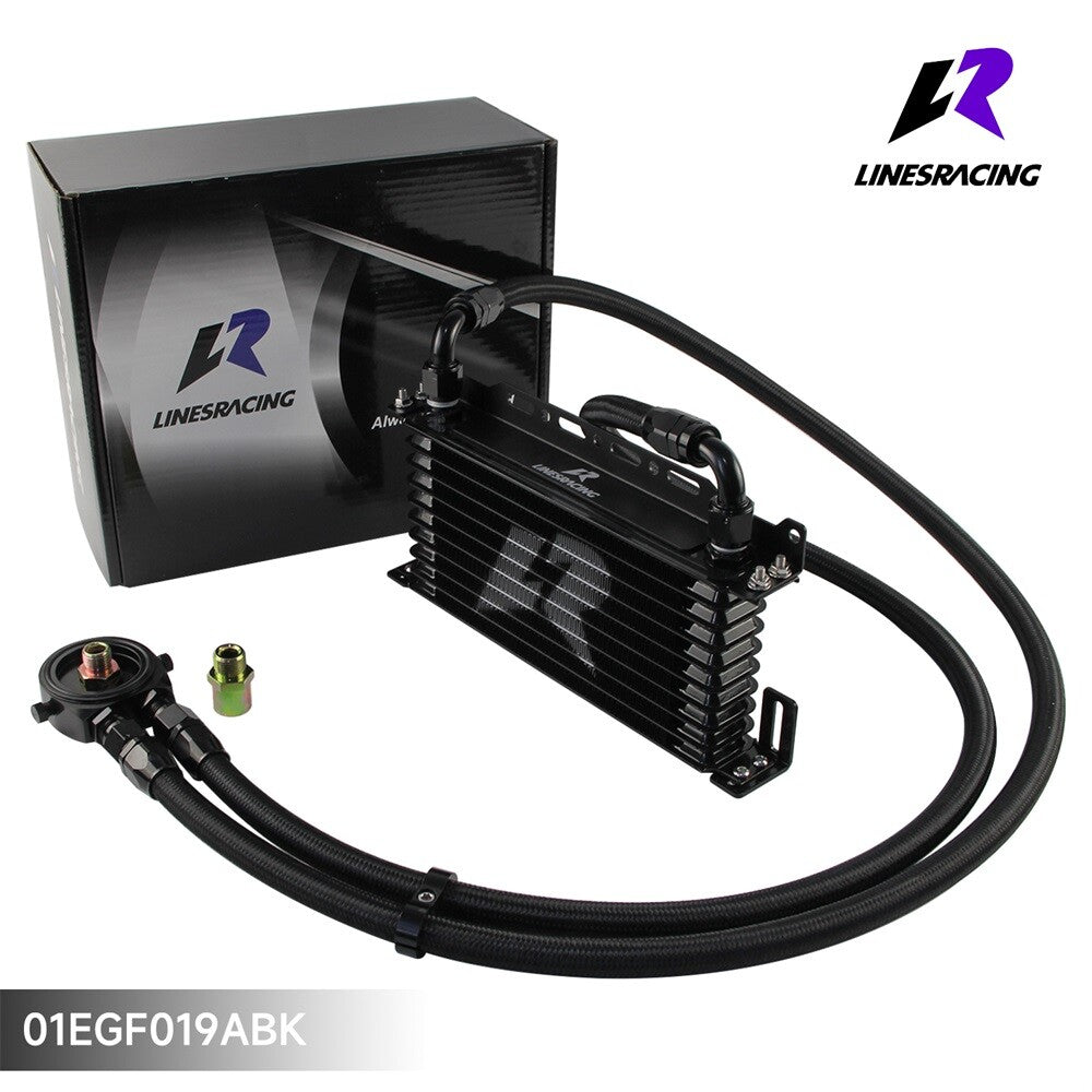 10 Row AN10 Oil cooler Trust w/Bracket+Filter Adapter Hose Kit 3/416 M201.5