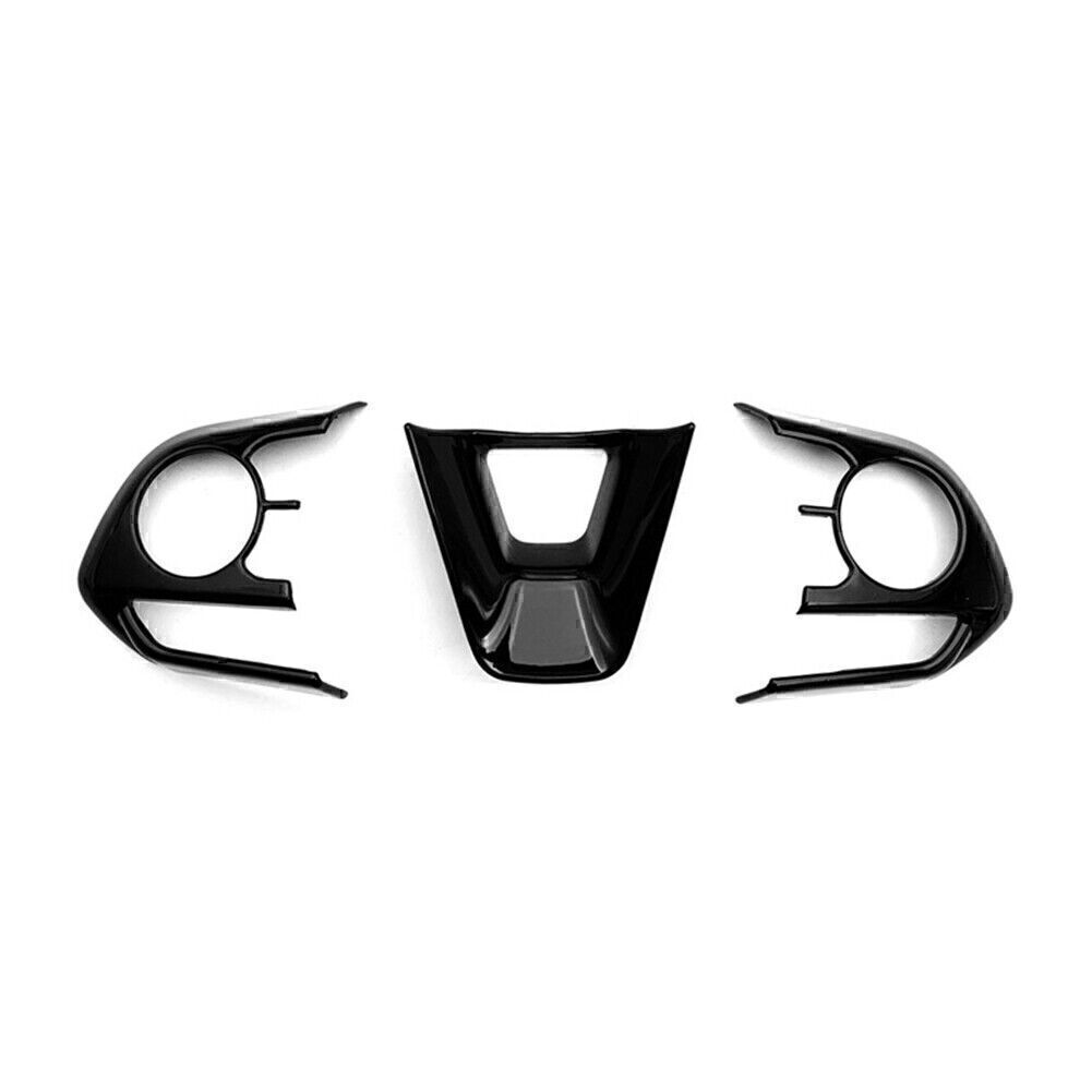 Lenkradrahmenabdeckung Zierleiste Schwarz gl?nzend f¨¹r for Toyota for Corolla 3St 19-24