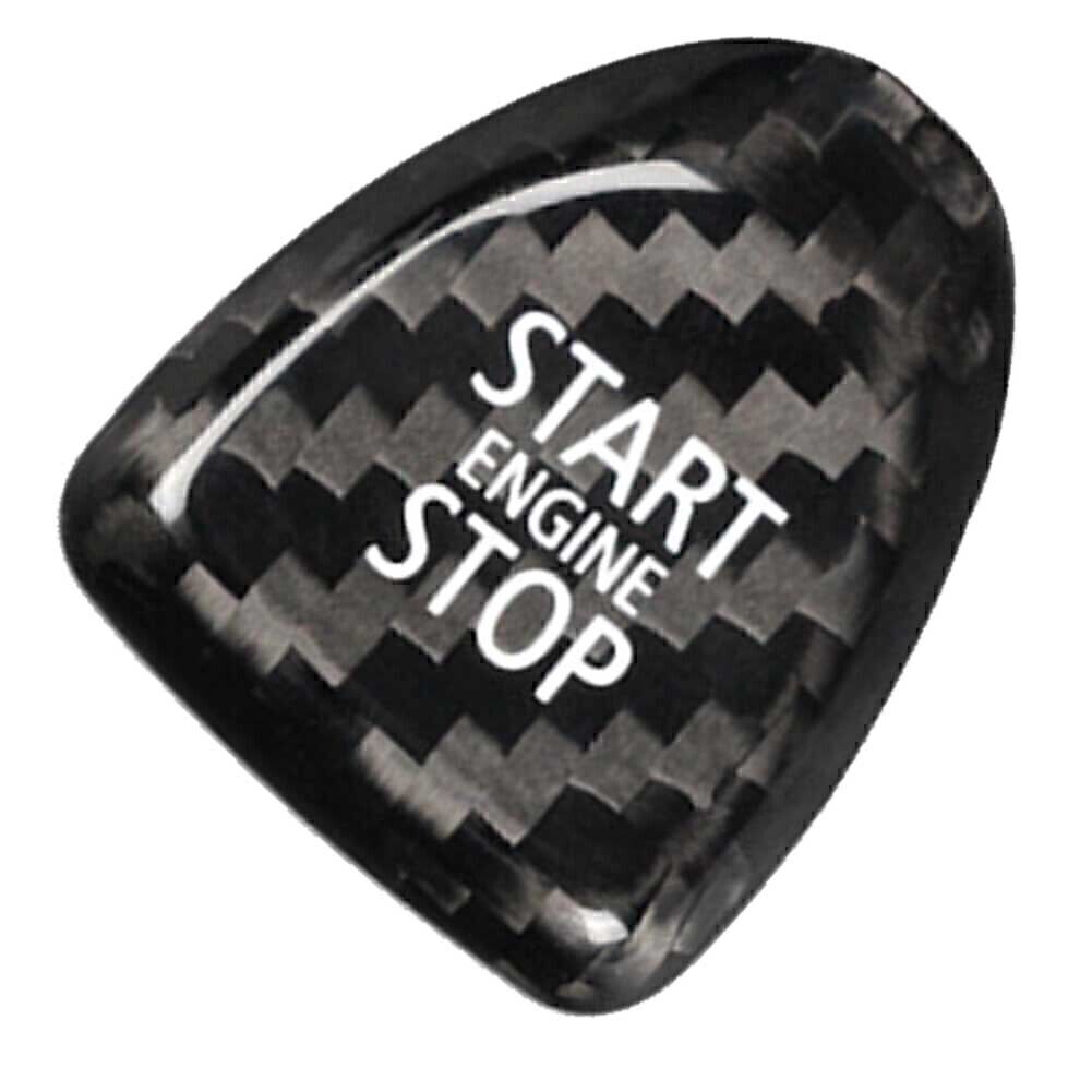 Carbon Fiber Keyless Start Button Cover for BMW for Mini Cooper F F54 F55 F56 Black