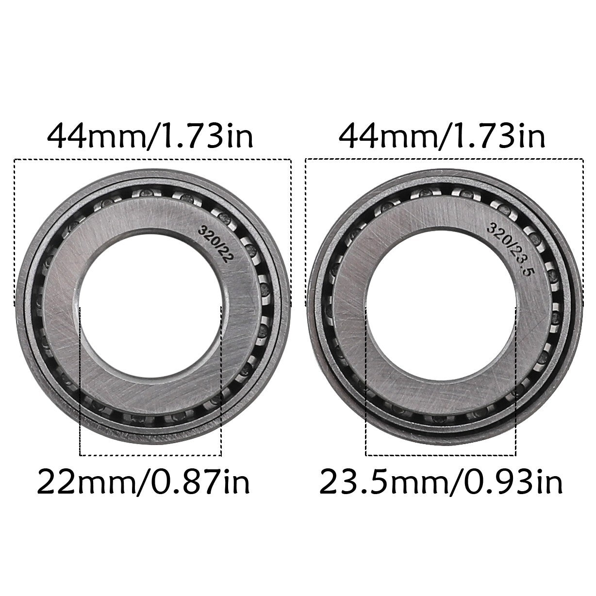 14-inch and 12-inch wheels, 60/100-14 and 80/100-12 front forks and swingarms, KLX110, TTR110, CRF50, XR70