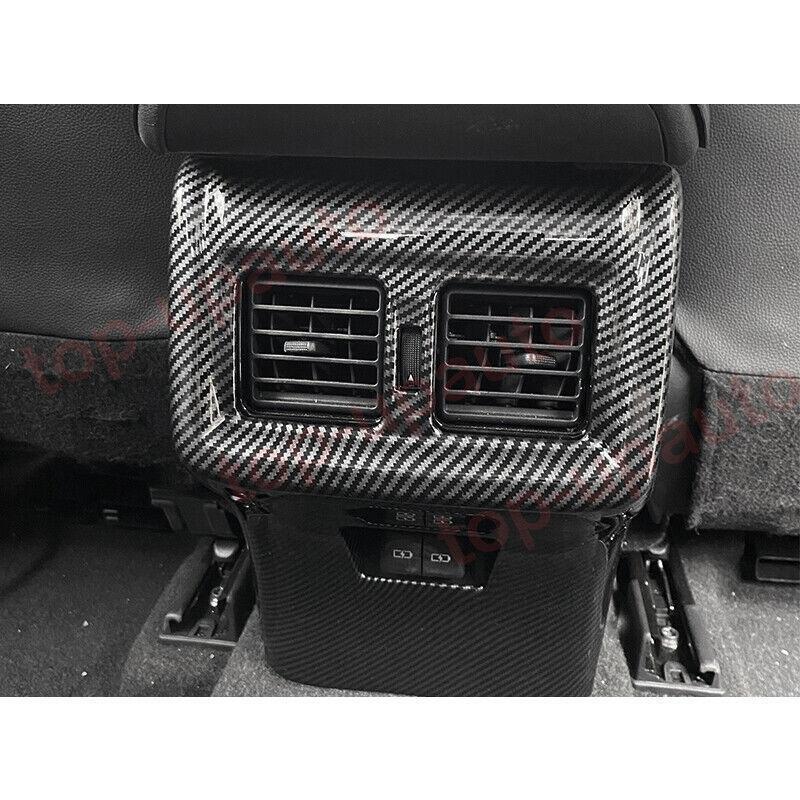 for Toyota Venza 21-24 Carbon Fiber Rear Row Air Outlet Vent Panel Cover Trim 1P