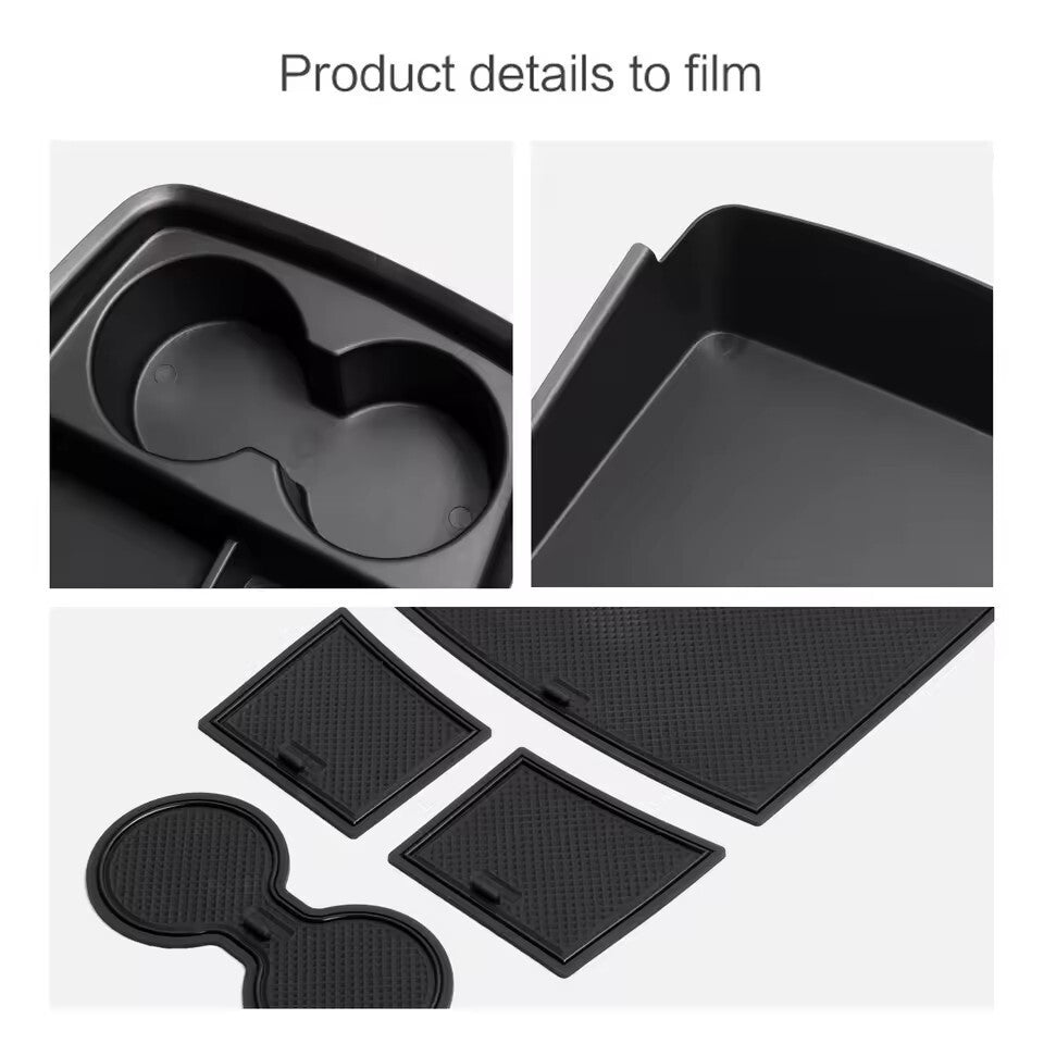 for Kia EV9 2023 2024 2025 Center Console Lower Storage Box Tray Organizers