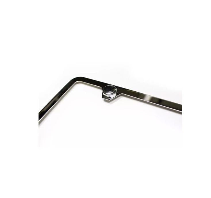 Car license plate frame cover cap rear trunk ultra-thin chrome alloy suitable for Chrysler