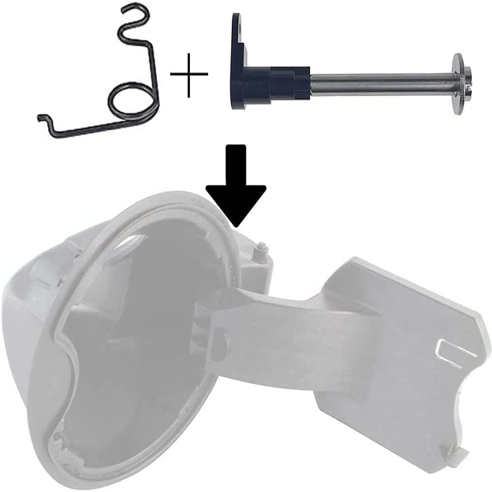 Fuel door spring and hinge pin repair for F150 2009-2014; Neck cover refill
