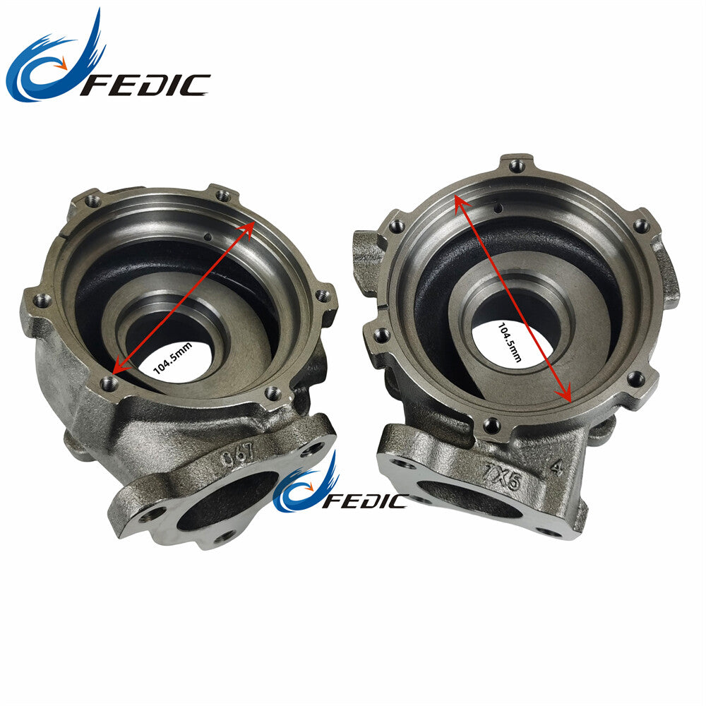 Twin Turbine exhaust housing VB22 VB23 for Toyota Landcruiser V8 D 195Kw 261HP