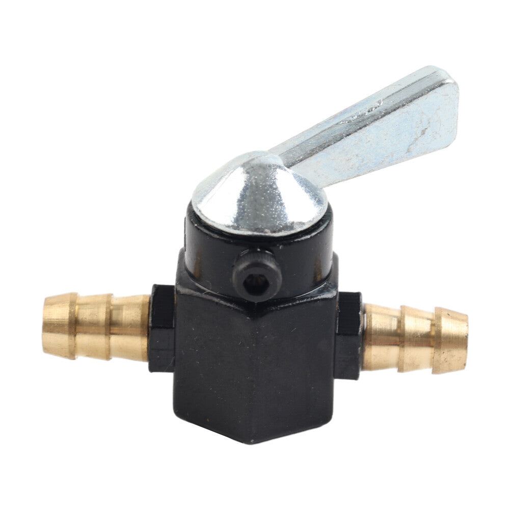 Motorcycle Inline Petrol On-Off Fuel Tap Gas Petrol Valve Petcock 8mm Black