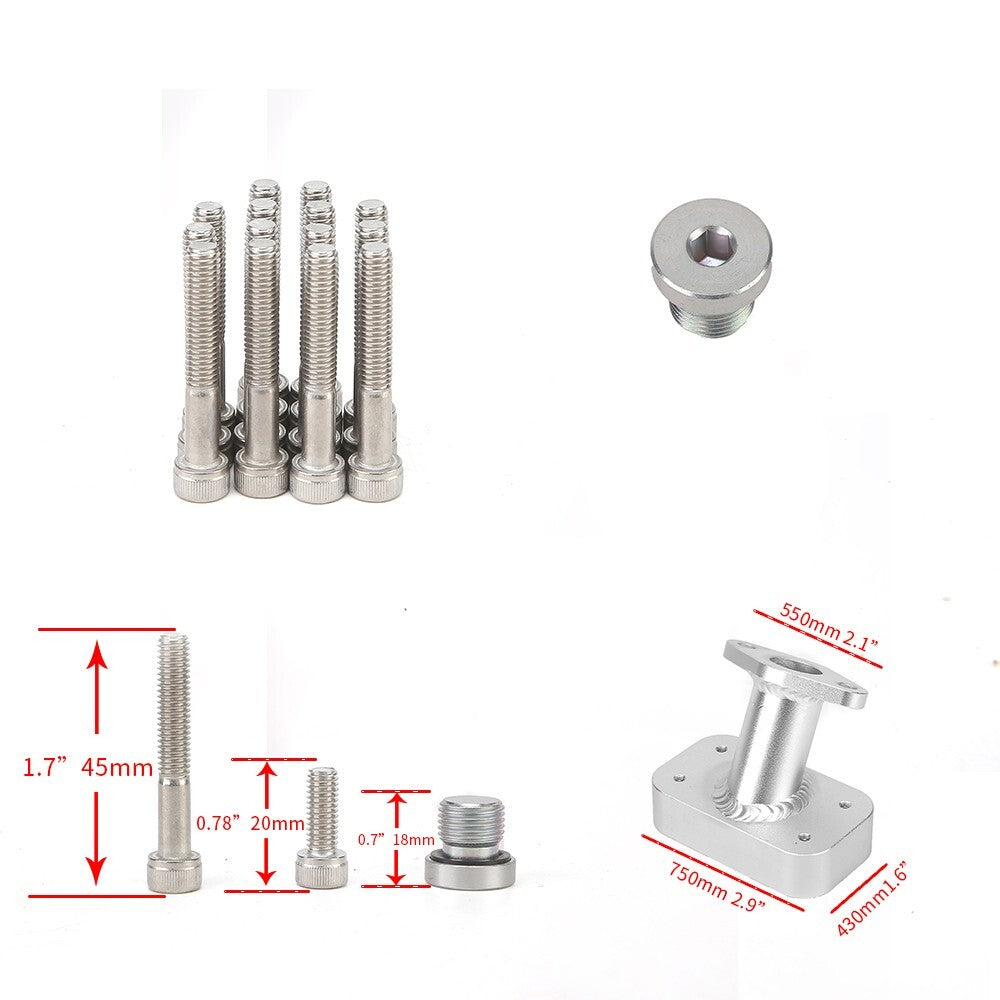 Silver Billet CNC Oil Pan Pick Up Low Profile For 01-05 for Suzuki GSXR 600 750 1000