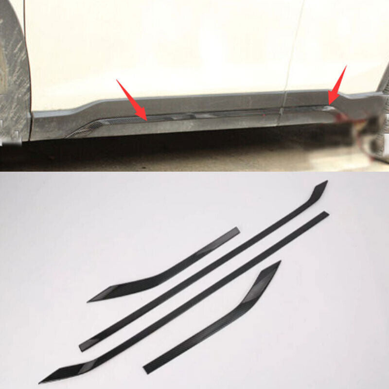 For 2019-2022 for Subaru Forester ABS Carbon Fiber Side Body Door Molding Cover Trim