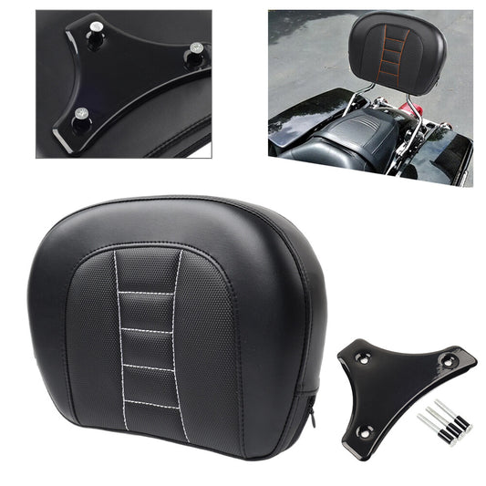 Passenger Sissy Bar Backrest Pad Bracket for Harley Touring Electra Street