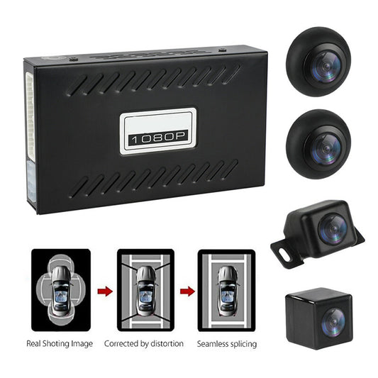 1080P Car DVR 360 Surround View System Driving Bird View Panorama System 4Camera
